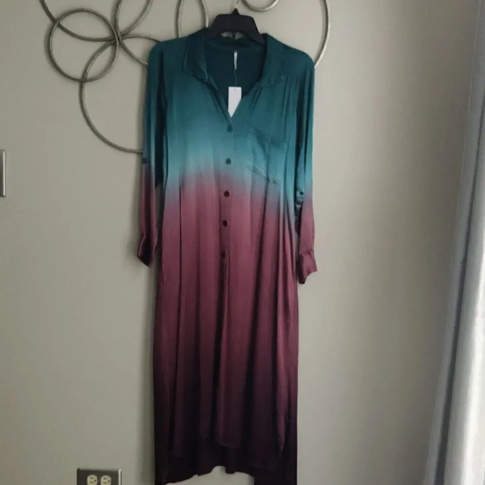 NWT Young Fabulous & Broke silky ombre dress